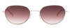 Front View of SITO SHADES ORBITAL Unisex Aviator Sunglasses in Silver & Rosewood Gradient 55mm