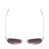 Top View of SITO SHADES ORBITAL Unisex Aviator Sunglasses in Silver & Rosewood Gradient 55mm