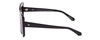 Side View of SITO SHADES PAPILLION Womens Designer Sunglasses in Black/Amethyst Gradient 56mm