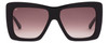 Front View of SITO SHADES PAPILLION Womens Designer Sunglasses in Black/Amethyst Gradient 56mm