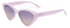 Profile View of SITO SHADES SEDUCTION Cat Eye Sunglasses in Purple Crystal/Indigo Gradient 57 mm
