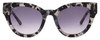 Front View of SITO SHADES SOUL FUSION Women Sunglasses Black Grey Tortoise/Smoke Gradient 51mm