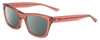 Profile View of SITO SHADES BREAK OF DAWN Designer Polarized Reading Sunglasses with Custom Cut Powered Smoke Grey Lenses in Desert Flower Pink Crystal Unisex Square Full Rim Acetate 54 mm