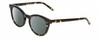 Profile View of SITO SHADES NOW OR NEVER Designer Polarized Sunglasses with Custom Cut Smoke Grey Lenses in Limeade Black Yellow Tortoise Ladies Round Full Rim Acetate 50 mm