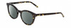 Profile View of SITO SHADES NOW OR NEVER Designer Polarized Reading Sunglasses with Custom Cut Powered Smoke Grey Lenses in Limeade Black Yellow Tortoise Ladies Round Full Rim Acetate 50 mm
