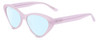 Profile View of SITO SHADES SEDUCTION Designer Blue Light Blocking Eyeglasses in Wild Orchid Purple Crystal Ladies Cat Eye Full Rim Acetate 57 mm