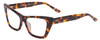 Profile View of SITO SHADES WONDERLAND Designer Single Vision Prescription Rx Eyeglasses in Honey Tortoise Havana Ladies Cat Eye Full Rim Acetate 54 mm