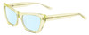 Profile View of SITO SHADES WONDERLAND Designer Blue Light Blocking Eyeglasses in Limeade Green Crystal Ladies Cat Eye Full Rim Acetate 54 mm