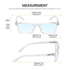 Calabria L2007-C3 Unisex Progressive Blue Light Eyeglasses in Crystal Clear 54mm