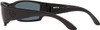 Top View of Costa Del Mar Men Corbina Polarized Rectangle Sunglasses Blackout/Grey 580P 62mm