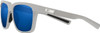 Side View of Costa Del Mar Men Pescador Polarized Sunglasses Light Grey/Blue Mirror 580G 55mm