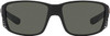 Front View of Costa Del Mar Men's Tuna Alley Pro Sunglasses in Black/Polarized Grey 580G 60 mm