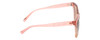 Side View of Kendall+Kylie KK5120CE MARA Cat Eye Sunglasses in Blush Crystal/Pink Mirror 55mm
