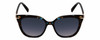 Front View of Kendall+Kylie KK5128CE CECI Women's Cat Eye Sunglasses Tortoise Havana/Blue 53mm