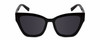 Front View of Kendall+Kylie KK5130CE ESTELLE Women Cat Eye Designer Sunglasses Black/Grey 52mm