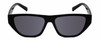 Front View of Kendall+Kylie KK5131CE BLAKE Women Rectangle Designer Sunglasses Black/Grey 54mm