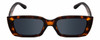 Front View of Kendall+Kylie KK5137CE GEMMA Women Sunglasses in Amber Tortoise Havana/Grey 51mm