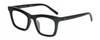 Profile View of Kendall+Kylie KK5150CE CRYSTAL Designer Blue Light Blocking Eyeglasses in Gloss Black Ladies Panthos Full Rim Acetate 50 mm