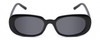 Front View of Kendall+Kylie KK5153CE VANESSA Women Oval Designer Sunglasses in Black/Grey 54mm