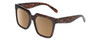 Profile View of Kendall+Kylie COLLEEN Womens Sunglasses Amber Tortoise Havana Crystal/Brown 54mm