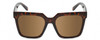 Front View of Kendall+Kylie COLLEEN Womens Sunglasses Amber Tortoise Havana Crystal/Brown 54mm