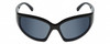 Front View of Kendall+Kylie KK5161CE SELENE Womens Oval Designer Sunglasses in Black/Grey 63mm