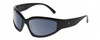 Profile View of Kendall+Kylie KK5161CE SELENE Womens Oval Designer Sunglasses in Black/Grey 63mm