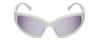 Front View of Kendall+Kylie KK5161CE SELENE Womens Designer Sunglasses White/Light Purple 63mm