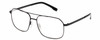 Profile View of BOLLE NAVIS Designer Single Vision Prescription Rx Eyeglasses in Matte Gunmetal Black Mens Panthos Full Rim Metal 58 mm
