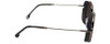Side View of CARRERA 167/S Unisex Round Designer Sunglasses Ruthenium Silver Black/Grey 50 mm