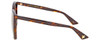 Side View of Gucci GG0022S Womens Cat Eye Sunglasses Brown Tortoise Havana/Grey Gradient 57mm