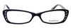 bebe Womens Designer Eyeglasses 5033 in Black Crystal :: Custom Left & Right Lens