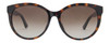 Front View of Gucci GG0636SK Womens Round Sunglasses Tortoise Havana Gold/Brown Gradient 56 mm