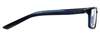 Side View of Columbia C8023 Designer Blue Light Blocking Eyeglasses in Matte Navy Blue Unisex Rectangular Full Rim Acetate 58 mm
