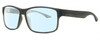 Profile View of Dragon Alliance DR126 MI COUNT Designer Blue Light Blocking Eyeglasses in Matte Olive Green Unisex Rectangular Full Rim Acetate 58 mm