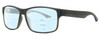Profile View of Dragon Alliance DR126 MI COUNT Designer Progressive Lens Blue Light Blocking Eyeglasses in Matte Olive Green Unisex Rectangular Full Rim Acetate 58 mm