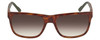 Front View of Calvin Klein CK21531S Unisex Sunglass Havana Tortoise Green/Brown Gradient 58 mm