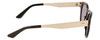 Side View of Calvin Klein CK21527S Unisex Designer Sunglass in Black Gold/Violet Purple 50 mm