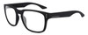 Profile View of Dragon Alliance DR MONARCH XL LL MI Designer Blue Light Blocking Eyeglasses in Matte Black Unisex Square Full Rim Acetate 58 mm
