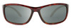 Profile View of Reptile Whiptail Designer Polarized Reading Sunglasses with Custom Cut Powered Smoke Grey Lenses in Gloss Tortoise Havana Unisex Cat Eye Full Rim Acetate 64 mm
