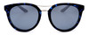 Front View of Smith Optics Bridgetown Women Sunglass Crystal Navy Tortoise/Chromapop Blue 54mm