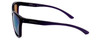 Side View of Smith Optics Cavalier Cateye Sunglass Purple Crystal/Chromapop Green Mirror 55mm