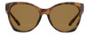 Front View of Smith Optics Fairground-086 Womens Sunglass Tortoise Havana/Chromapop Brown 55mm