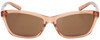 Front View of Smith Optics Getaway-IMM Cat Eye Sunglasses in Crystal Tobacco Brown/Amber 56 mm