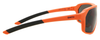 Side View of Smith Optics Pathway-69I Men Sunglasses in Neon Orange/Chromapop Smoke Grey 62mm
