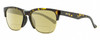 Profile View of Smith Optics Haywire-EPZ Designer Polarized Reading Sunglasses with Custom Cut Powered Sun Flower Yellow Lenses in Brown Tortoise Havana Crystal Gold Unisex Panthos Semi-Rimless Acetate 55 mm