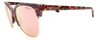 Side View of Smith Optics Rebel-WJ9/FN Cat Eye Sunglass Tortoise Purple Gold/Pink Mirror 58mm