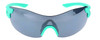 Front View of Smith Optics Pivlock Unisex Sunglasses Turquoise/Chromapop Grey/Pink Mirror 99mm