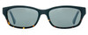 Front View of Reptile Panther Womens Oval Polarized Sunglasses Black Tokyo Tortoise/Grey 54 mm