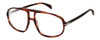 Profile View of David Beckham DB1000S Designer Blue Light Blocking Eyeglasses in Red Brown Havana Tortoise Unisex Pilot Full Rim Acetate 59 mm